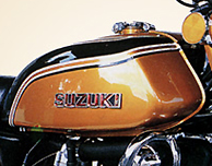 SUZUKI GT125 GT125L 1974 TANK DECAL SET 1