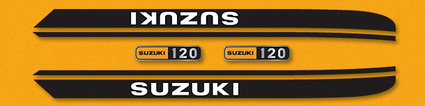 1970 Suzuki TC120 decal set