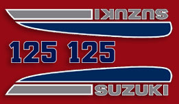 1974 Suzuki TC125 decal set