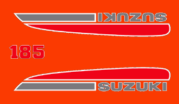 1974 Suzuki TC185 Decals Set