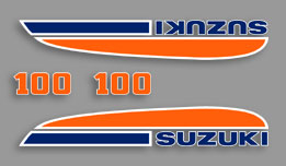 1974 Suzuki TS100 decal set