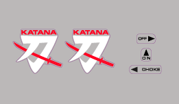 Suzuki 750 Katana Side Cover Decals