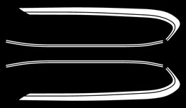 1975 GT750M gas tank decal set