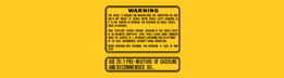 1977-78 RM250 warning decal set