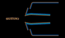 1978 Suzuki GS750 Tail Decals