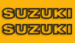 1979 Suzuki TS125 fuel tank decals