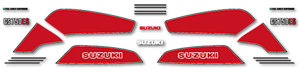 1983 Suzuki GS750ES decal set