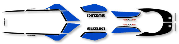 1985 Suzuki GS700ES complete decal set