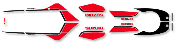 1985 Suzuki GS700ES complete decal set