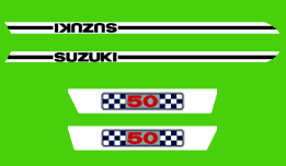 Suzuki AC50 Decal Set