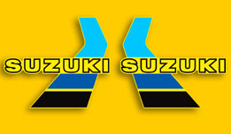 1984 Suzuki RM500 gas tank decals