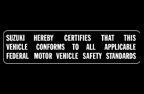 Safety Stadards Decal