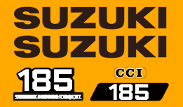 1977 Suzuki TS185 Decal Set