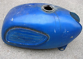 1968 Suzuki TC250 tank