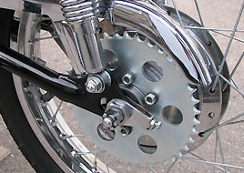 1968 Suzuki TC250 rear wheel