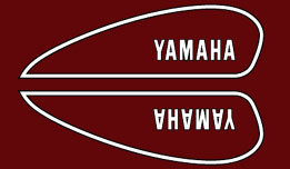 1974 Yamaha DT125 gas tank decal set