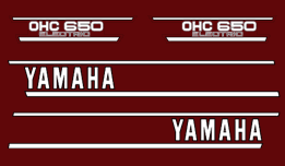 1974 Yamaha TX650 decal set