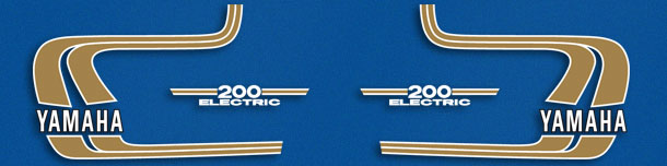 1975 Yamaha RD200 decal set