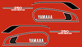 1975 RD250B complete decal set