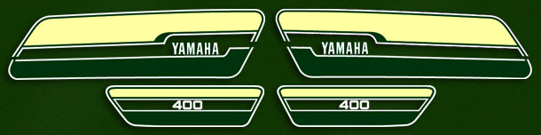 1976 Yamaha RD400C decal set
