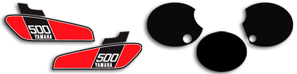 1976 TT500 complete decal set