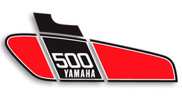 1976 Yamaha XT500 tank decals