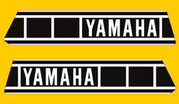 1977-79 Yamaha YZ250 tank decals