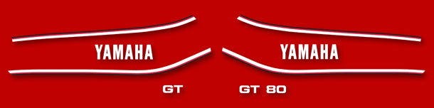 1979 Yamaha GT80 decal set