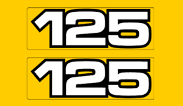 1982 Yamaha YZ125 side decals