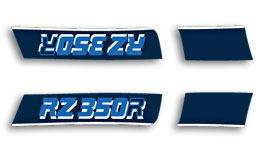 1985 RZ350 mid fairing decal set