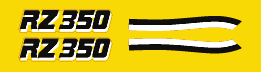 1984 RZ350 lower cowling decals