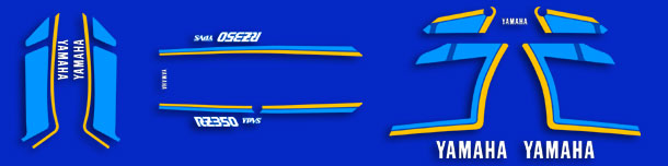 1989-90 RZ350 complete decal set
