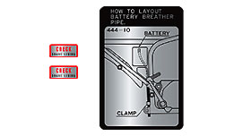 1975 Yamaha DT125 warning decal set