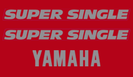 Yamaha SRX600 tail section decals