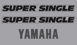 Yamaha SRX600 tail section decals